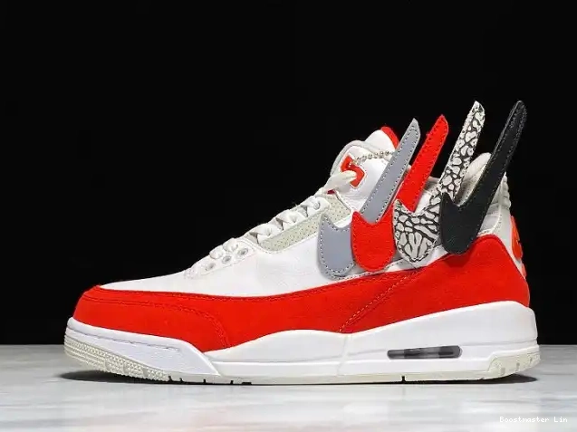 Bmlin shoes University Jordan Tinker Red White Retro CJ0939-100 Air 3 0614